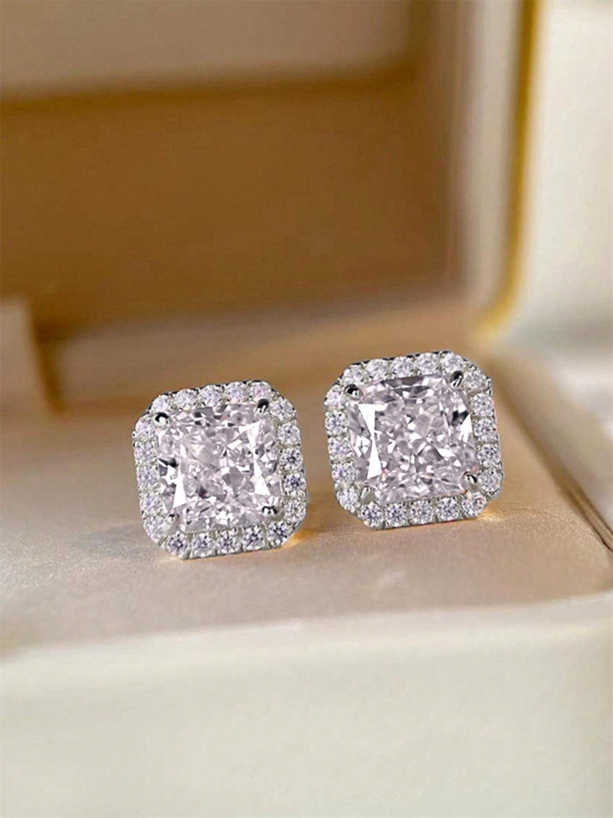 Fashion Elegant Rhinestone Decorated Stud Earrings, Casual Jewelry for Women, Trendy Accessories for Party and Daily Life, Studs Earrings