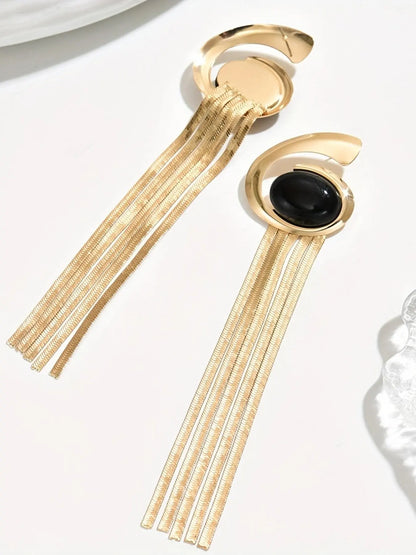 Fashionable Tassel Design Dangle Earrings, Unique Design Earrings, Chic Gorgeous Stylish Jewelry, Fashion Jewelry for Party, Daily Clothing Decor, Ear Accessories, Trendy All-match & Exquisite Jewelry for Birthday Gift, Dangling Earrings