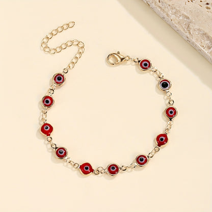 Multi-Color Eye Element Adjustable Bracelet, Balancing Fashion And Individuality. Flexible Adjustable Design, Suitable for Various Wrists, Injecting Unique Style Into Your Look, Easily Handling Different Occasions
